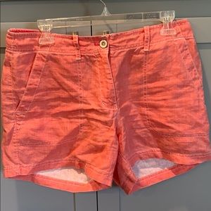 Tommy Bahama linen shorts in light coral